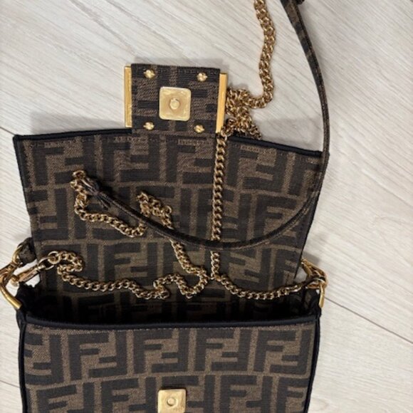 Fendi Baguette Mini Fabric Brown - Picture 10 of 11